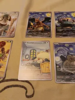 6 Starry Night Pokemon x Van Gogh Promo Card - NM - Image 3