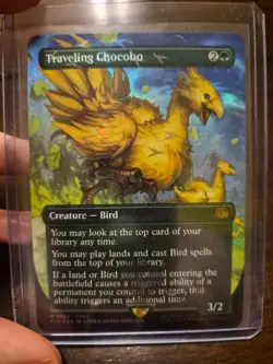 Traveling Chocobo (Borderless) (Chocobo Track Foil) Final Fantasy Foil - Image 1