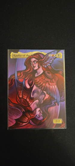 MTG ALTER: Kaalia of the Vast, by Alterland. Full art alter demon/angel - Image 1
