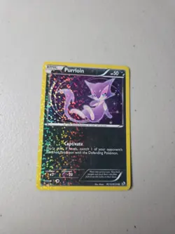 Pokemon TCG Purrloin RC13/RC25 MP 2013 Legendary Treasures Radiant Holo Rare! - Image 1