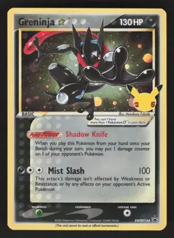 Greninja Star SWSH144 Pokemon TCG Sword & Shield Promo Cards NM - Image 1