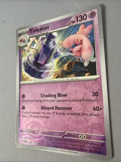 Pokemon TCG * Paradox Rift * 85/182 Tinkaton REVERSE HOLO Uncommon * FRESH PK - Image 2