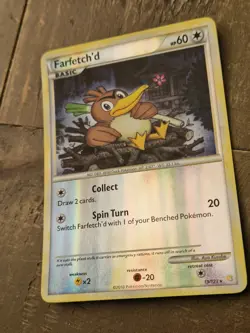 Pokemon TCG Farfetch'd 19/123 HeartGold SoulSilver HS Reverse Holo Rare NM - Image 2
