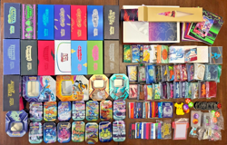 Pokemon ETB (15), Tin, Sleeve (19), Toy Lot - All Different! - Plus Accessories - Image 1