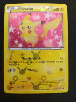 Pikachu RC7/RC25 Legendary Treasures Radiant Collection Pokemon Holo - HP/DMG - Image 1