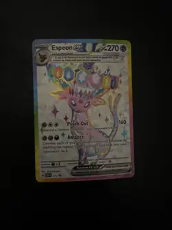 Espeon ex 175 SVP Black Star Promo Prismatic Evolutions Figure Coll. Pokemon - Image 1