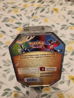Pokemon 2014 Yveltal Legends of Kalos Collectors Tin - Factory Sealed - Image 2