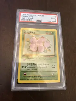 1999 Pokemon Jungle 1st Edition #52 - Exeggcute PSA 9 - Image 1