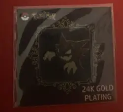 Haunter 24k Gold Plated Pokemon Sticker Korean Striking Popping Candy #U - Image 2