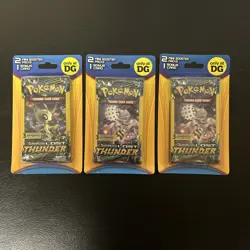 Pokemon TCG: Lost Thunder Mini Pack X3 W/Unbroken Bonds New Factory Sealed - Image 1