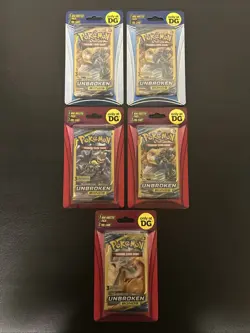 Pokemon TCG: Sun & Moon Unbroken Bonds Mini Booster Pack X5 New Factory Sealed - Image 1