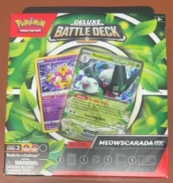 POKEMON TCG DELUXE BATTLE DECK MEOWSCARADA EX NEW FACTORY SEALED !! - Image 1