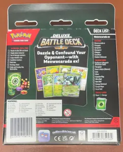 POKEMON TCG DELUXE BATTLE DECK MEOWSCARADA EX NEW FACTORY SEALED !! - Image 2