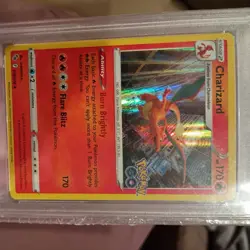 2022 POKEMON GO CHARIZARD HOLO #10 STAMPED PSA 9 MINT - Image 2