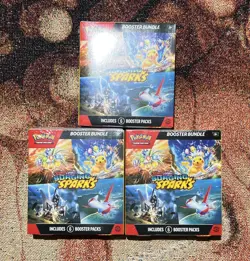 Pokemon TCG Scarlet & Violet Surging Sparks Booster Bundle Box 3 Pack Brand New - Image 1