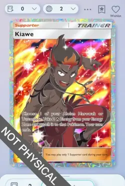 Pokemon TCG POCKET - Kiawe Full Art 2⭐, Celestial Guardians, English - Image 1