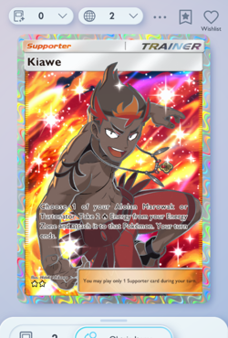 Pokemon TCG POCKET - Kiawe Full Art 2⭐, Celestial Guardians, English - Image 3