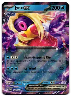 Jynx ex 124/165 - 151 Double Rare Pokemon TCG - M/LP Card - Image 1