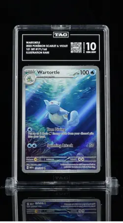 TAG 10 Wartortle lllustration Rare IR 171 English Pokemon 151 Card GEM MINT PSA - Image 1