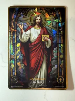 Sacred Legacy: Card TCG 2025 Jesus Christ - SECRET Rare 103/100 1st Edition NM-M - Image 3