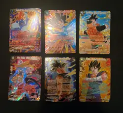Dragon Ball Super Card Game TCG SPR 6 Card Lot NM Special Rare Goku Vegito - Image 1
