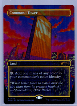 Command Tower 1994 Foil Marvel's Spider-Man: Heroic Deeds Secret Lair - Image 1