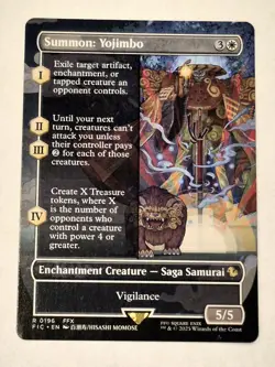 Summon: Yojimbo - Borderless R MTG Commander: Final Fantasy M/NM 0196 FIC FFX - Image 1