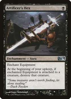 Artificer's Hex (Foil) 85 MTG NM - Magic 2014 (M14) - Image 1
