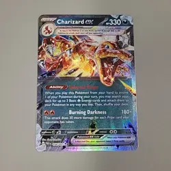 Pokemon TCG Charizard ex 054/091 Paldean Fates Holo Double Rare NM - Image 1
