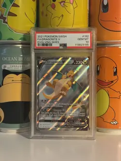 Dragonite V 192/203 - Graded Evolving Skies Pokemon TCG - PSA 10 GEM MT - Image 1