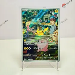 2023 Pokemon SV 151 Mew En Pikachu Illustration Rare Full Art 173/165 NM - Image 4