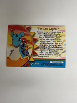 2000 Topps Pokemon TV Series 3 Silver Foil - Orange Islands “The Lost Lapra - Image 3