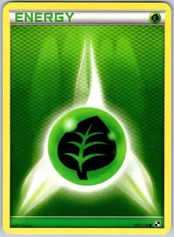 Grass Energy 105/114 Common Black & White Pokemon NM - Image 1