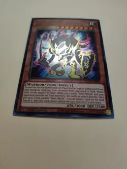 Yu-Gi-Oh! Toon Black Luster Soldier 1st Ed Secret Rare BLCR-EN065 VLP - Image 3