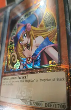DARK MAGICIAN & DARK MAGICIAN GIRL QUARTER CENTURY RARE ORIGINAL ART YUGIOH NM - Image 2