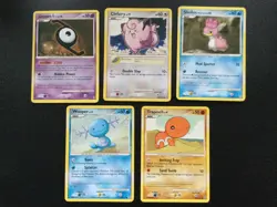 5x Old Pokemon Card Bundle - 2007 Diamond & Pearl Secret Wonders TCG Cards - Image 1