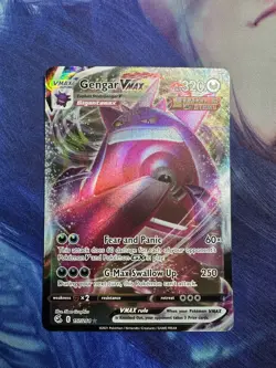 Pokemon TCG Fusion Strike Gengar VMAX Holo Ultra Rare Card 157/264 - Image 1
