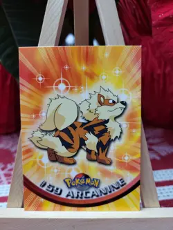 Topps Pokemon #59 Arcanine - TV Animation Edition Card, 1999, NM - Image 1