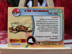 Topps Pokemon #59 Arcanine - TV Animation Edition Card, 1999, NM - Image 2