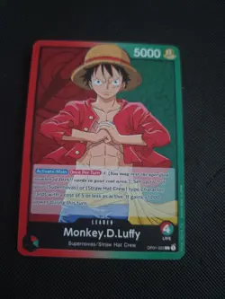 MONKEY D LUFFY OP01-003 ROMANCE DAWN ONE PIECE CARD GAME (PRE-ERRATA, NM) - Image 1