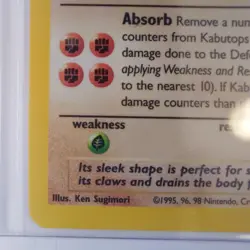 Kabutops 9/62 Holo NM/LP Rare Fossil Pokemon TCG Trading Card Sleaved Since 1999 - Image 4