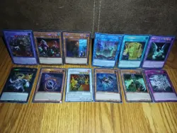 Modern Yu-Gi-Oh Tcg Card Lot Of 12 Secret Rare Holos - Image 1
