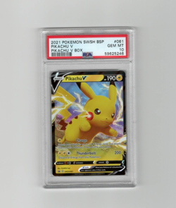 Pikachu V SWSH061 SWSH: Sword & Shield Promo Cards Holo - PSA 10 - Image 1