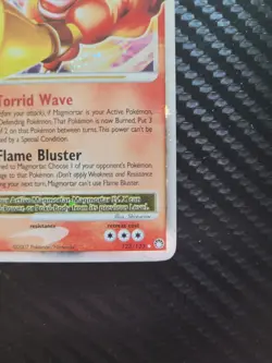 Magmortar LV.X 123/123 Holo Rare 2007 D&P Mysterious Treasures Pokemon Card LP - Image 2