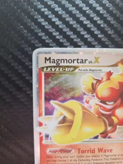 Magmortar LV.X 123/123 Holo Rare 2007 D&P Mysterious Treasures Pokemon Card LP - Image 4