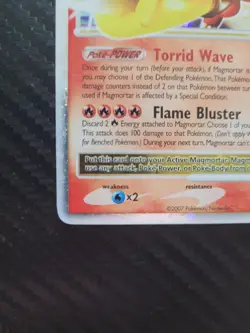 Magmortar LV.X 123/123 Holo Rare 2007 D&P Mysterious Treasures Pokemon Card LP - Image 5