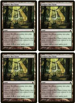 4 x Golgari Rot Farm / Golgari-Verrottungsfarm - RAVNICA - englisch **Dual** - Image 1