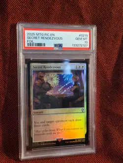 Secret Rendezvous (0219) Foil Barrett Final Fantasy Magic the Gathering *PSA 10 - Image 1