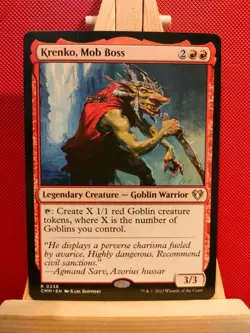 Krenko, Mob Boss - Commander Masters - Rare - NM - MTG - Image 1