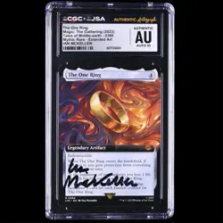 The One Ring M 380 MTG SIGNED BY IAN MCKELLEN CGC X JSA 10 AUTO LOTR - Image 1